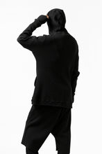 Load image into Gallery viewer, FIRST AID TO THE INJURED CURCULIO ZIP HOODIE / WAFFEL JERSEY (BLACK)