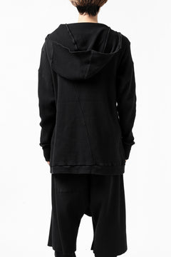 Load image into Gallery viewer, FIRST AID TO THE INJURED CURCULIO ZIP HOODIE / WAFFEL JERSEY (BLACK)