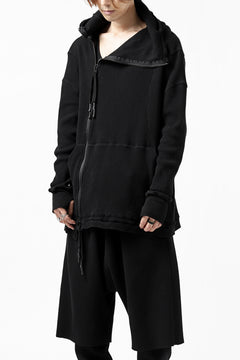 Load image into Gallery viewer, FIRST AID TO THE INJURED CURCULIO ZIP HOODIE / WAFFEL JERSEY (BLACK)