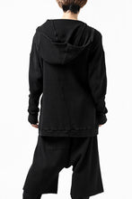 Load image into Gallery viewer, FIRST AID TO THE INJURED CURCULIO ZIP HOODIE / WAFFEL JERSEY (BLACK)