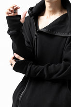 Load image into Gallery viewer, FIRST AID TO THE INJURED CURCULIO ZIP HOODIE / WAFFEL JERSEY (BLACK)