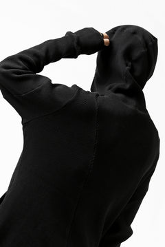 Load image into Gallery viewer, FIRST AID TO THE INJURED CURCULIO ZIP HOODIE / WAFFEL JERSEY (BLACK)