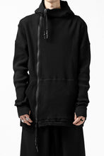 Load image into Gallery viewer, FIRST AID TO THE INJURED CURCULIO ZIP HOODIE / WAFFEL JERSEY (BLACK)