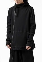 Load image into Gallery viewer, FIRST AID TO THE INJURED CURCULIO ZIP HOODIE / WAFFEL JERSEY (BLACK)