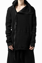 Load image into Gallery viewer, FIRST AID TO THE INJURED CURCULIO ZIP HOODIE / WAFFEL JERSEY (BLACK)