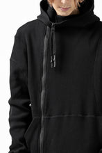 Load image into Gallery viewer, FIRST AID TO THE INJURED CURCULIO ZIP HOODIE / WAFFEL JERSEY (BLACK)