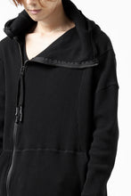 Load image into Gallery viewer, FIRST AID TO THE INJURED CURCULIO ZIP HOODIE / WAFFEL JERSEY (BLACK)