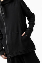 Load image into Gallery viewer, FIRST AID TO THE INJURED CURCULIO ZIP HOODIE / WAFFEL JERSEY (BLACK)