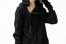 Load image into Gallery viewer, FIRST AID TO THE INJURED CURCULIO ZIP HOODIE / WAFFEL JERSEY (BLACK)
