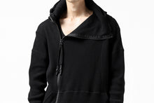 Load image into Gallery viewer, FIRST AID TO THE INJURED CURCULIO ZIP HOODIE / WAFFEL JERSEY (BLACK)