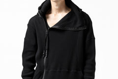 Load image into Gallery viewer, FIRST AID TO THE INJURED CURCULIO ZIP HOODIE / WAFFEL JERSEY (BLACK)