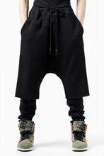 Load image into Gallery viewer, FIRST AID TO THE INJURED WURICH LAYERED PANT / WAFFEL + RIB JERSEY (BLACK)