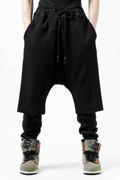 Load image into Gallery viewer, FIRST AID TO THE INJURED WURICH LAYERED PANT / WAFFEL + RIB JERSEY (BLACK)