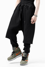 Load image into Gallery viewer, FIRST AID TO THE INJURED WURICH LAYERED PANT / WAFFEL + RIB JERSEY (BLACK)