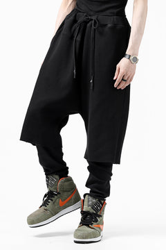 Load image into Gallery viewer, FIRST AID TO THE INJURED WURICH LAYERED PANT / WAFFEL + RIB JERSEY (BLACK)