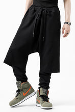 Load image into Gallery viewer, FIRST AID TO THE INJURED WURICH LAYERED PANT / WAFFEL + RIB JERSEY (BLACK)
