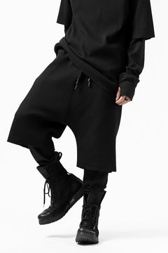 Load image into Gallery viewer, FIRST AID TO THE INJURED WURICH LAYERED PANT / WAFFEL + RIB JERSEY (BLACK)