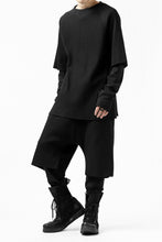 Load image into Gallery viewer, FIRST AID TO THE INJURED WURICH LAYERED PANT / WAFFEL + RIB JERSEY (BLACK)