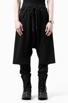 Load image into Gallery viewer, FIRST AID TO THE INJURED WURICH LAYERED PANT / WAFFEL + RIB JERSEY (BLACK)
