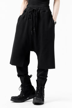Load image into Gallery viewer, FIRST AID TO THE INJURED WURICH LAYERED PANT / WAFFEL + RIB JERSEY (BLACK)