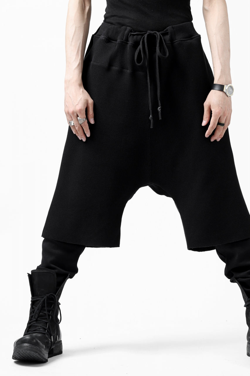 Load image into Gallery viewer, FIRST AID TO THE INJURED WURICH LAYERED PANT / WAFFEL + RIB JERSEY (BLACK)