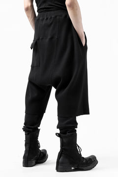 Load image into Gallery viewer, FIRST AID TO THE INJURED WURICH LAYERED PANT / WAFFEL + RIB JERSEY (BLACK)