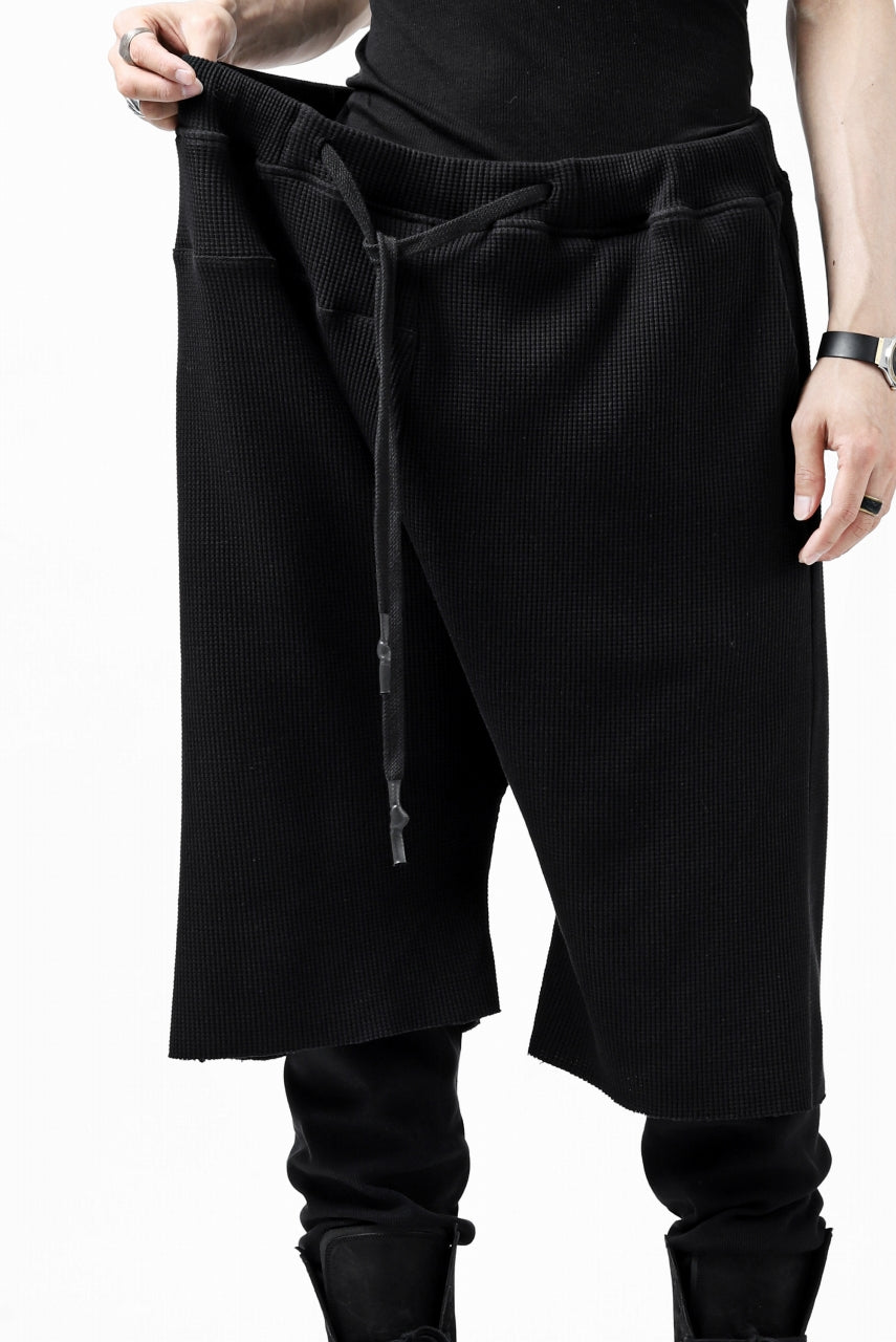 Load image into Gallery viewer, FIRST AID TO THE INJURED WURICH LAYERED PANT / WAFFEL + RIB JERSEY (BLACK)