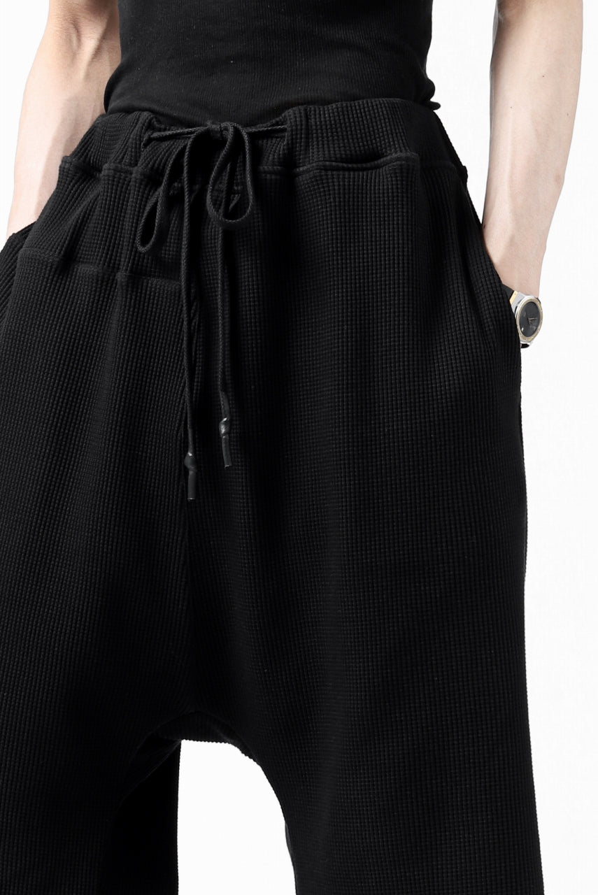 Load image into Gallery viewer, FIRST AID TO THE INJURED WURICH LAYERED PANT / WAFFEL + RIB JERSEY (BLACK)