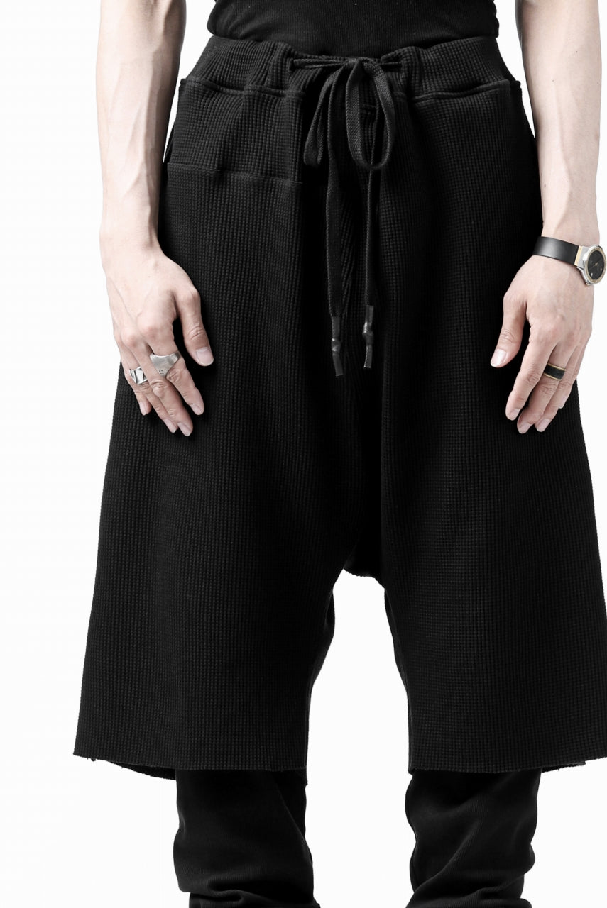 Load image into Gallery viewer, FIRST AID TO THE INJURED WURICH LAYERED PANT / WAFFEL + RIB JERSEY (BLACK)