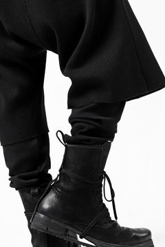 Load image into Gallery viewer, FIRST AID TO THE INJURED WURICH LAYERED PANT / WAFFEL + RIB JERSEY (BLACK)