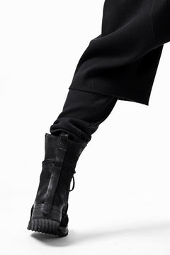 Load image into Gallery viewer, FIRST AID TO THE INJURED WURICH LAYERED PANT / WAFFEL + RIB JERSEY (BLACK)