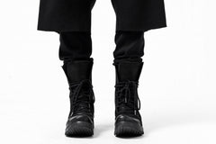 Load image into Gallery viewer, FIRST AID TO THE INJURED WURICH LAYERED PANT / WAFFEL + RIB JERSEY (BLACK)