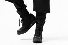 Load image into Gallery viewer, FIRST AID TO THE INJURED WURICH LAYERED PANT / WAFFEL + RIB JERSEY (BLACK)