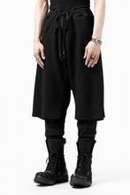 Load image into Gallery viewer, FIRST AID TO THE INJURED WURICH LAYERED PANT / WAFFEL + RIB JERSEY (BLACK)