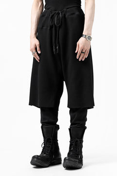 Load image into Gallery viewer, FIRST AID TO THE INJURED WURICH LAYERED PANT / WAFFEL + RIB JERSEY (BLACK)