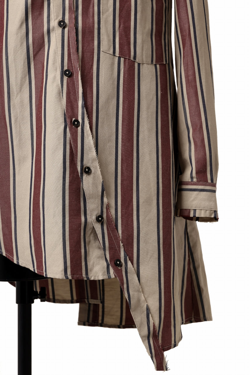 画像をギャラリービューアに読み込む, Aleksandr Manamis Asymmetry Shirt (STRIPE)
