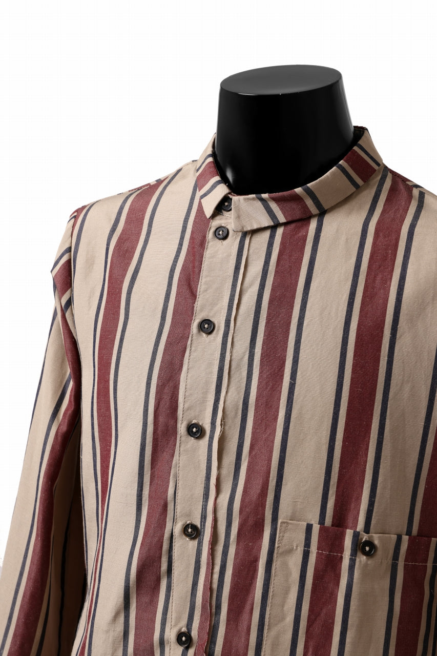 画像をギャラリービューアに読み込む, Aleksandr Manamis Asymmetry Shirt (STRIPE)