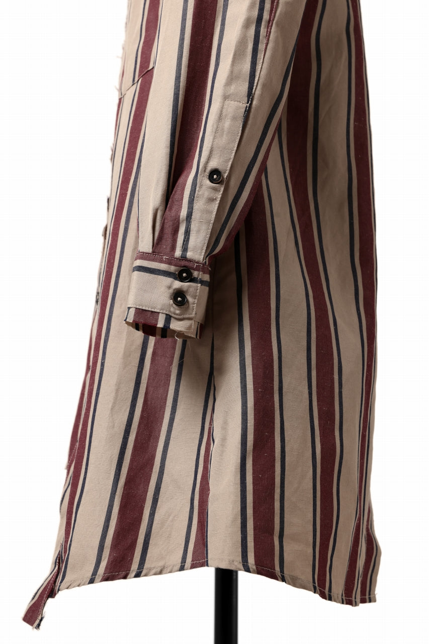 画像をギャラリービューアに読み込む, Aleksandr Manamis Asymmetry Shirt (STRIPE)