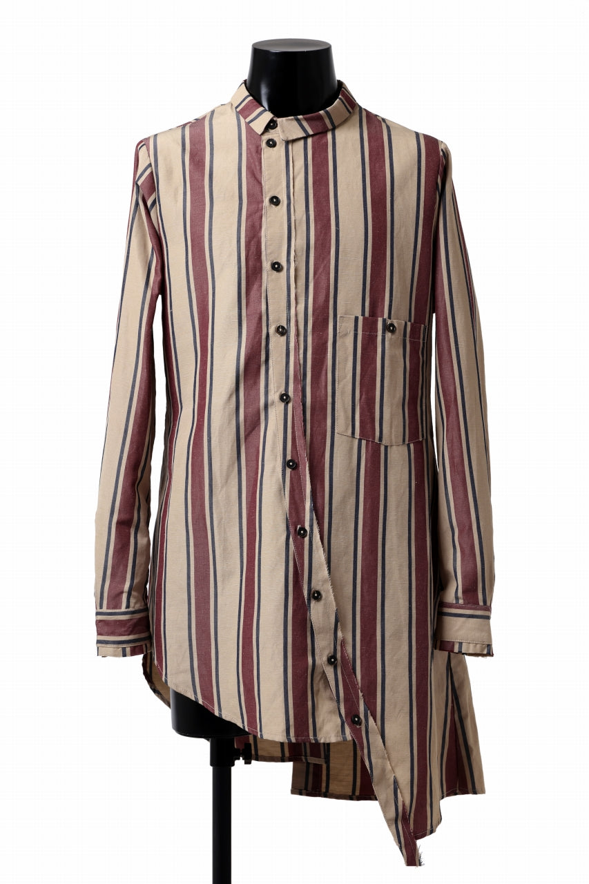 画像をギャラリービューアに読み込む, Aleksandr Manamis Asymmetry Shirt (STRIPE)
