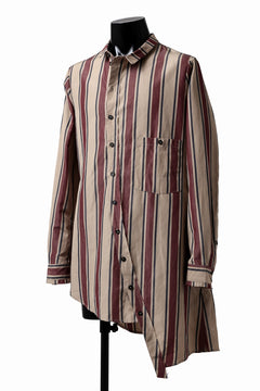 画像をギャラリービューアに読み込む, Aleksandr Manamis Asymmetry Shirt (STRIPE)