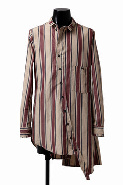 画像をギャラリービューアに読み込む, Aleksandr Manamis Asymmetry Shirt (STRIPE)
