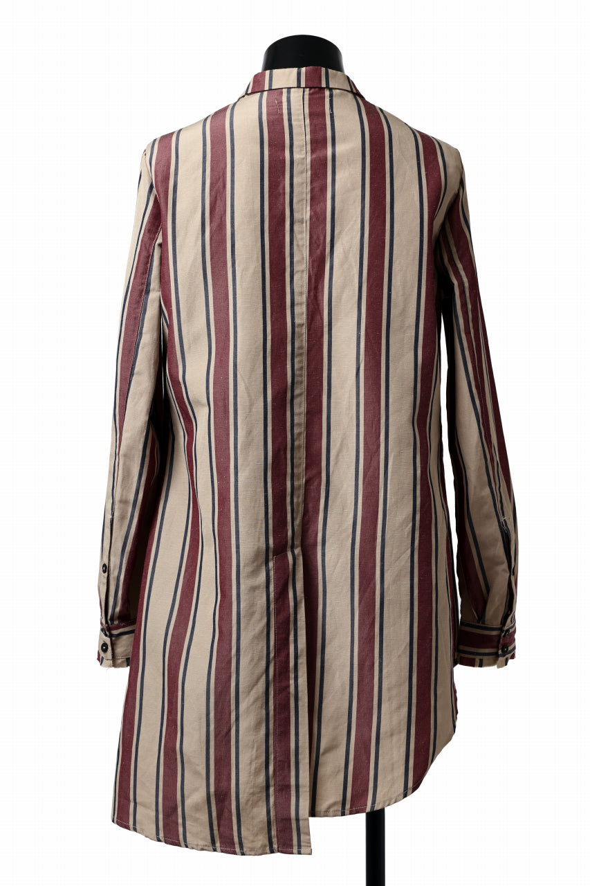 画像をギャラリービューアに読み込む, Aleksandr Manamis Asymmetry Shirt (STRIPE)