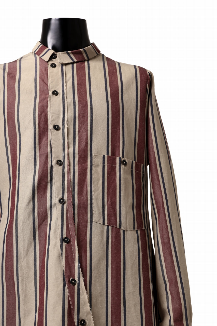 画像をギャラリービューアに読み込む, Aleksandr Manamis Asymmetry Shirt (STRIPE)