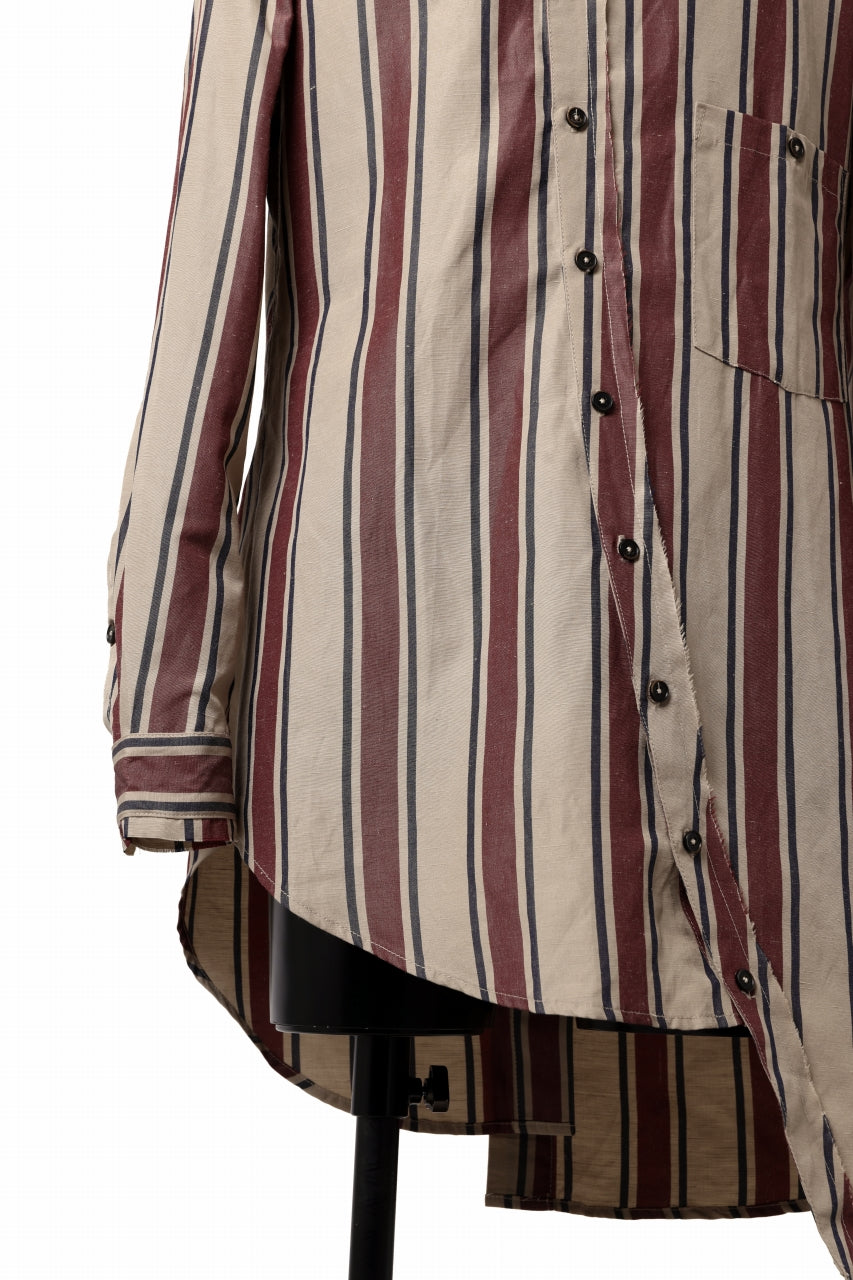 画像をギャラリービューアに読み込む, Aleksandr Manamis Asymmetry Shirt (STRIPE)