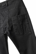 Load image into Gallery viewer, thomkrom SKINNY TROUSERS with SCAR STITCH / STRETCH DENIM (DARK GREY)