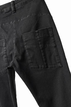 Load image into Gallery viewer, thomkrom SKINNY TROUSERS with SCAR STITCH / STRETCH DENIM (DARK GREY)