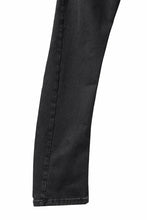Load image into Gallery viewer, thomkrom SKINNY TROUSERS with SCAR STITCH / STRETCH DENIM (DARK GREY)