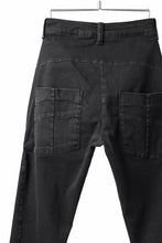 Load image into Gallery viewer, thomkrom SKINNY TROUSERS with SCAR STITCH / STRETCH DENIM (DARK GREY)