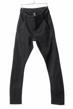 Load image into Gallery viewer, thomkrom SKINNY TROUSERS with SCAR STITCH / STRETCH DENIM (DARK GREY)