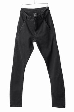 Load image into Gallery viewer, thomkrom SKINNY TROUSERS with SCAR STITCH / STRETCH DENIM (DARK GREY)